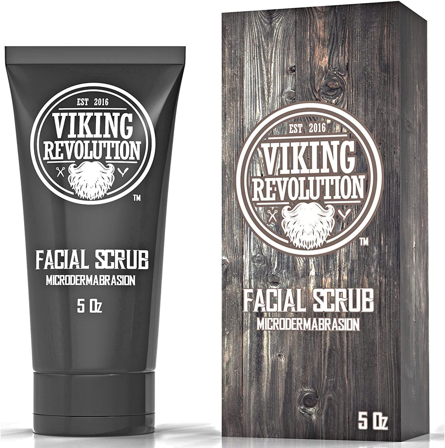 Viking Revolution - Kit de cuidados com a pele para homens - Skin Care homem - presente para homem - inclui creme hidratante, esfoliante facial, espuma de limpeza (142 g) e creme para os olhos (29 g)