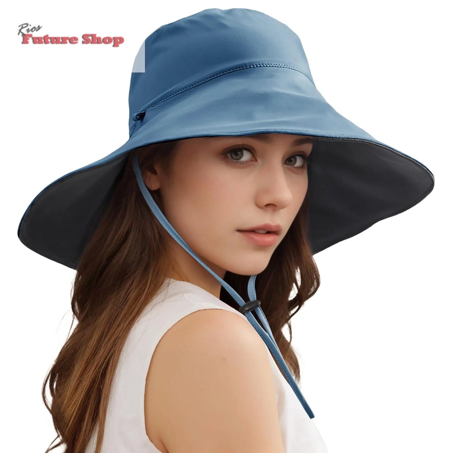 Wide Brim Sun Hats For Women Men, Double Sided Wearing Fishing Hats Cooling Bucket Hat For Beach Hiking Outdoor (USA) - Rios Future Shop