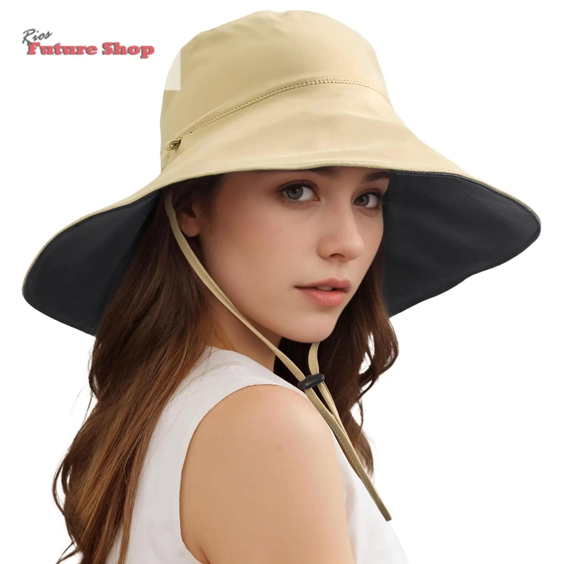 Wide Brim Sun Hats For Women Men, Double Sided Wearing Fishing Hats Cooling Bucket Hat For Beach Hiking Outdoor (USA) - Rios Future Shop