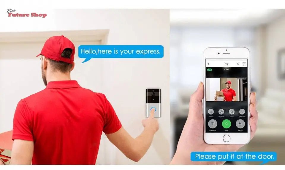 WIFI Visual Doorbell Wireless - Rios Future Shop
