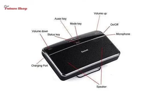 Wireless Bluetooth Car Kit Set Handsfree - Rios Future Shop