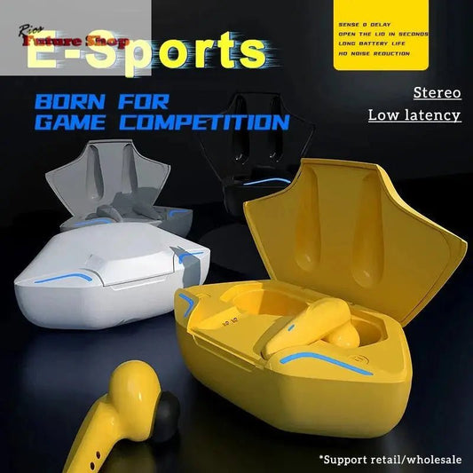 X15 Wireless Gaming Bluetooth Headset TWS 5.0 Stereo Earbuds with Charging Case and Low Latency.