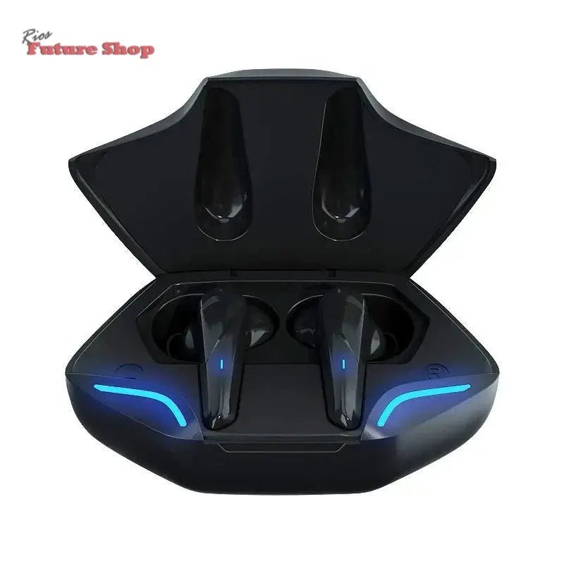 Wireless gaming Bluetooth headset X15 with charging case, active noise-cancellation, and low latency design.