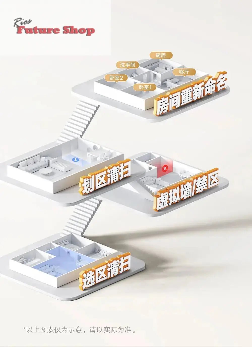 XIAOMI MIJIA 3C Smart Robot Vacuum Mop DSersUSA