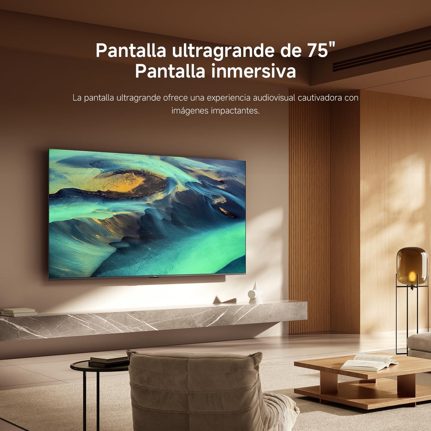 XIAOMI TV F Pro 75, 75 Pulgadas (190 cm), 4K UHD QLED, Smart TV, Fire TV, Control por Voz Alexa, HDR10+, Modo Game Boost 120Hz, MEMC, 2GB+32GB, Compatible con Apple AirPlay, 2025