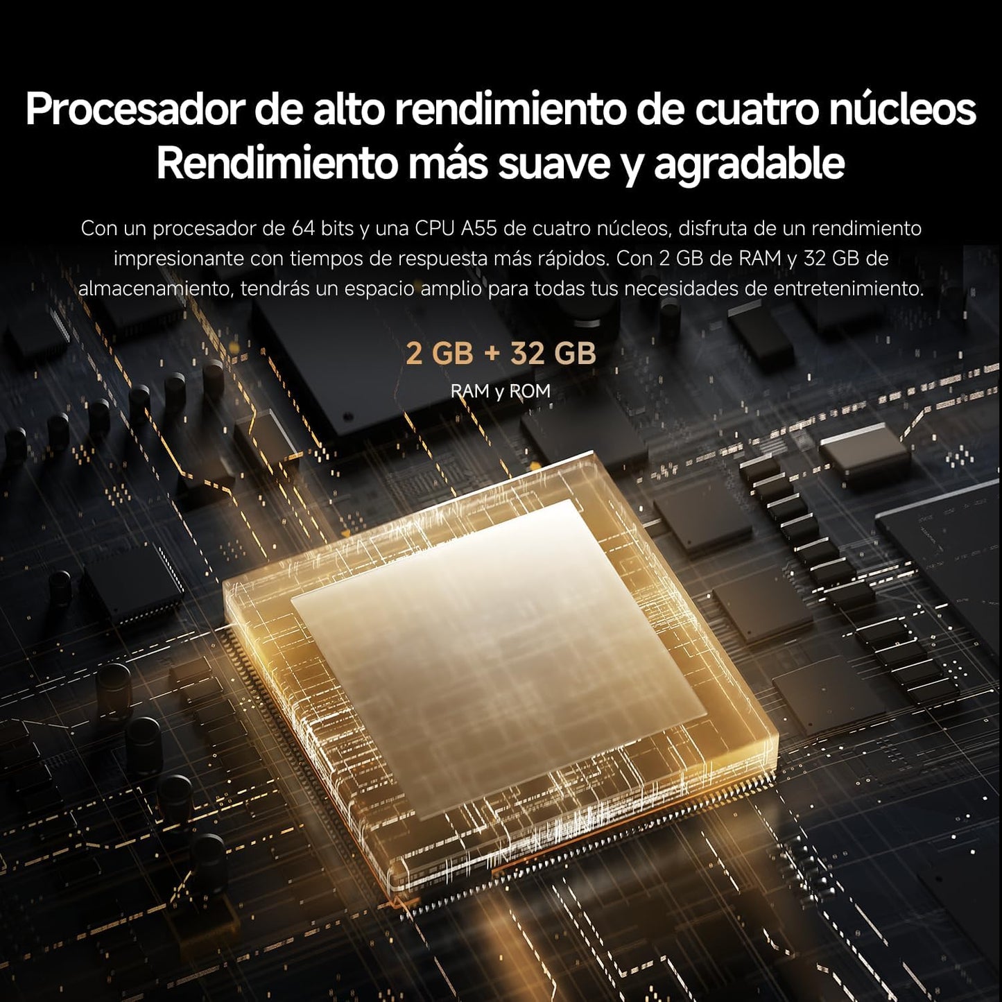 XIAOMI TV F Pro 75, 75 Pulgadas (190 cm), 4K UHD QLED, Smart TV, Fire TV, Control por Voz Alexa, HDR10+, Modo Game Boost 120Hz, MEMC, 2GB+32GB, Compatible con Apple AirPlay, 2025