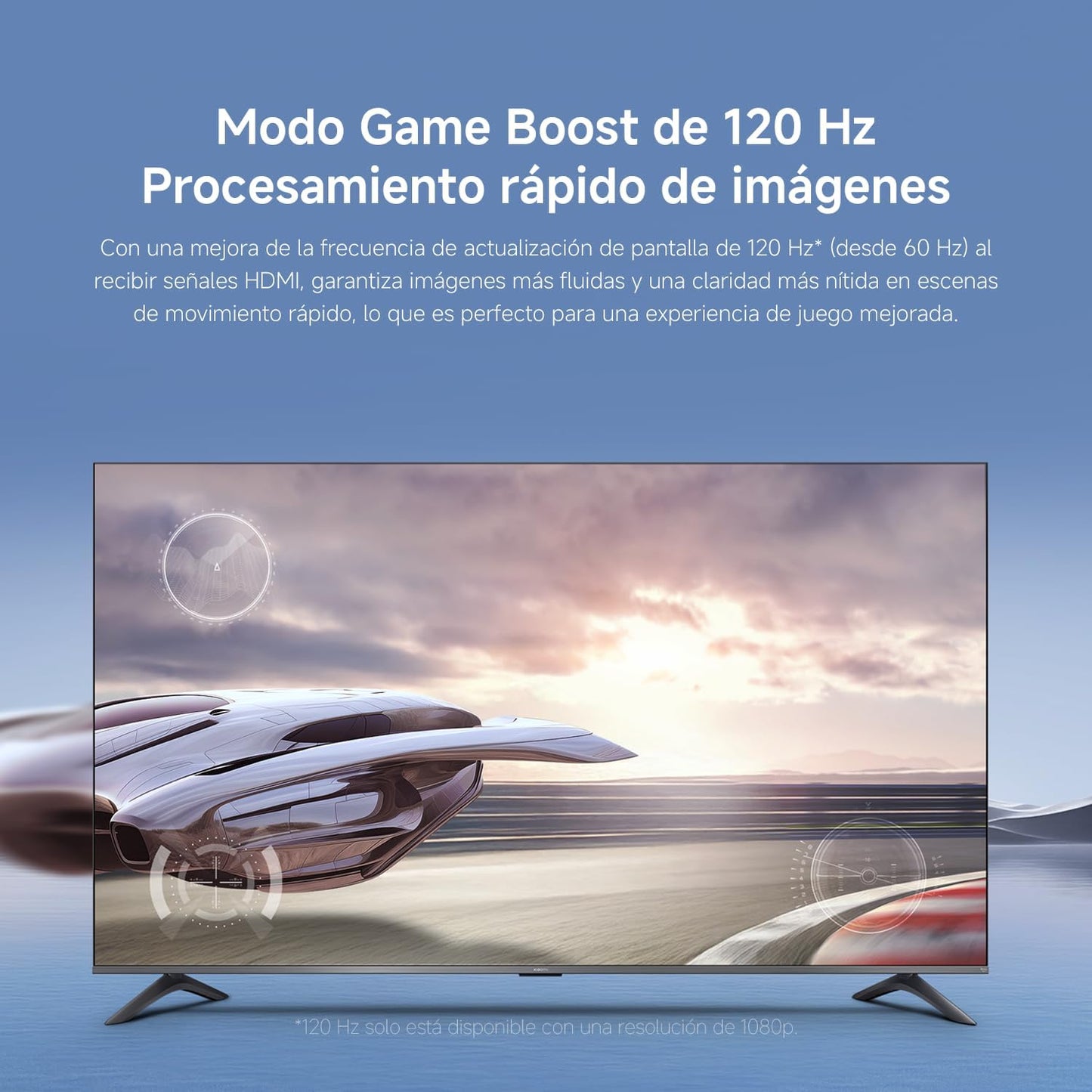 XIAOMI TV F Pro 75, 75 Pulgadas (190 cm), 4K UHD QLED, Smart TV, Fire TV, Control por Voz Alexa, HDR10+, Modo Game Boost 120Hz, MEMC, 2GB+32GB, Compatible con Apple AirPlay, 2025
