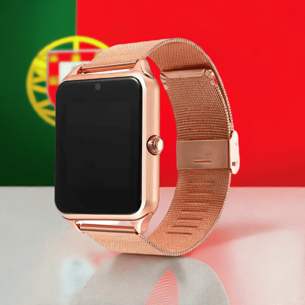 Z60 com pulseira de metal relógio inteligente e com câmera android - Rios Future Shop