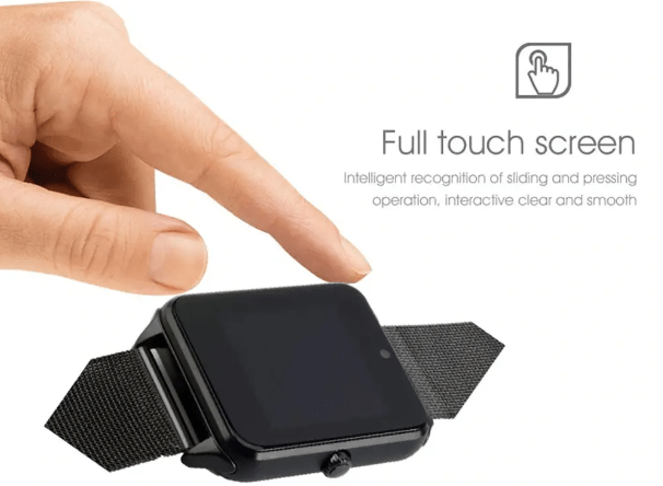 Z60 com pulseira de metal relógio inteligente e com câmera android - Rios Future Shop